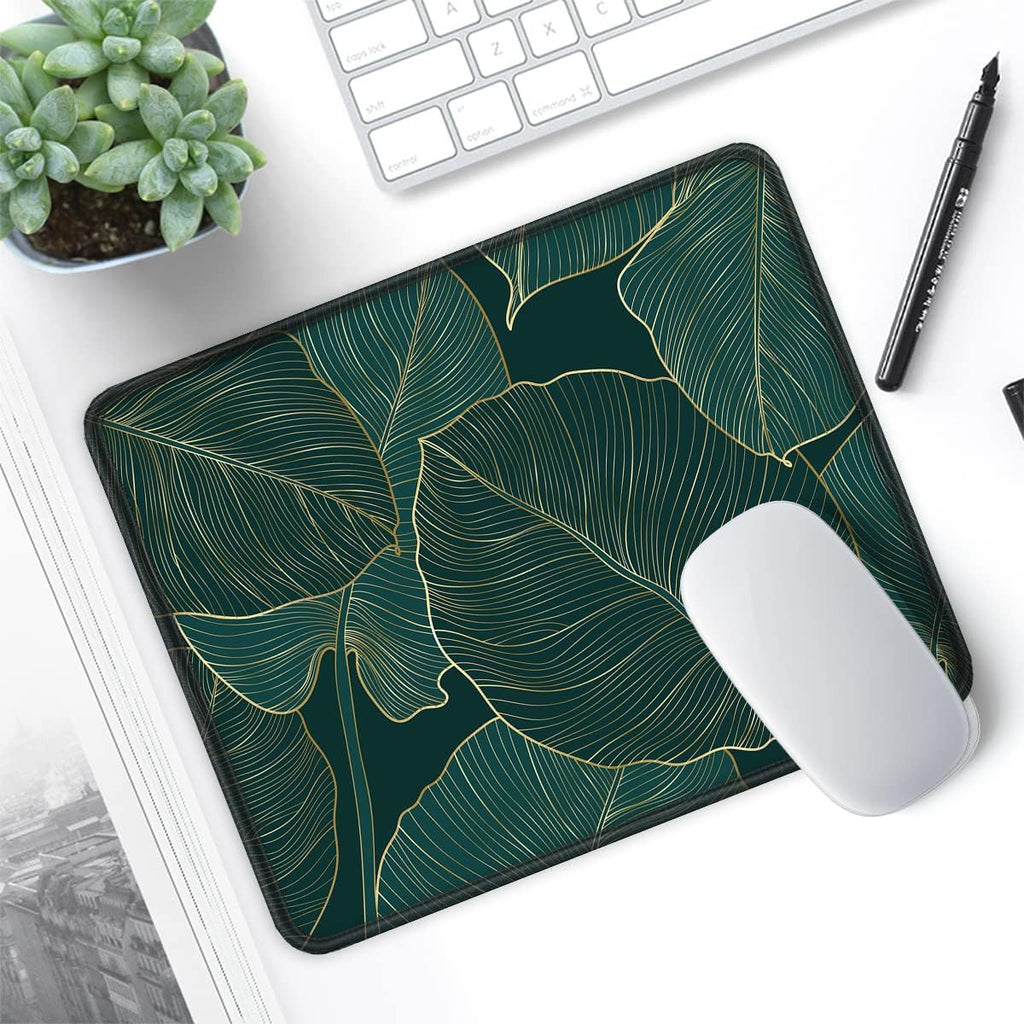 Mouse Pad with Non-Slip Rubber Base, Stitched Edge, Premium-Textured, Waterproof Gaming Mouse Pad for Wireless Mouse, Computers, Laptop, Office, 10.2×8.3 In, Palm Texture